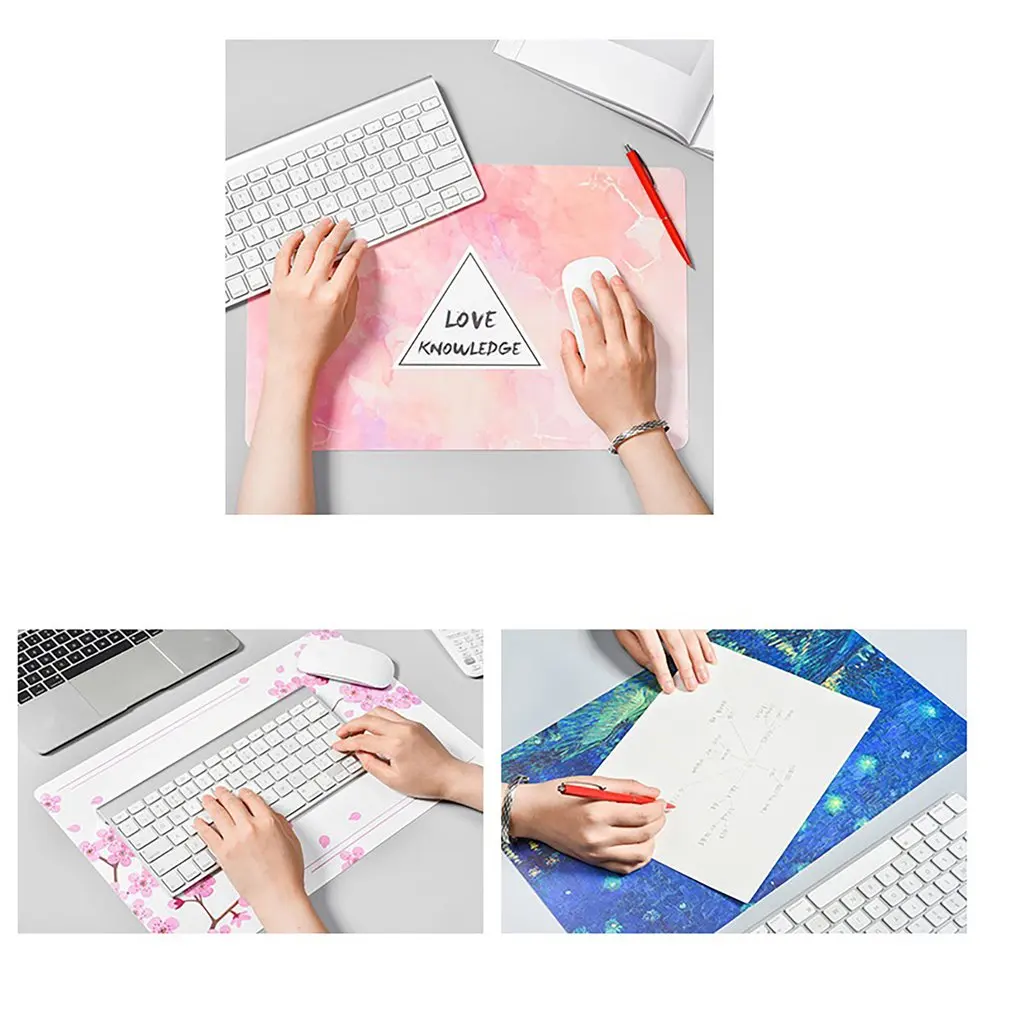 

PVC Mouse Pad Gaming Mousepad Household Pad Multi-function Creative Mouosepad non-slip Insulation Pad for Laptop PC Desk Mat