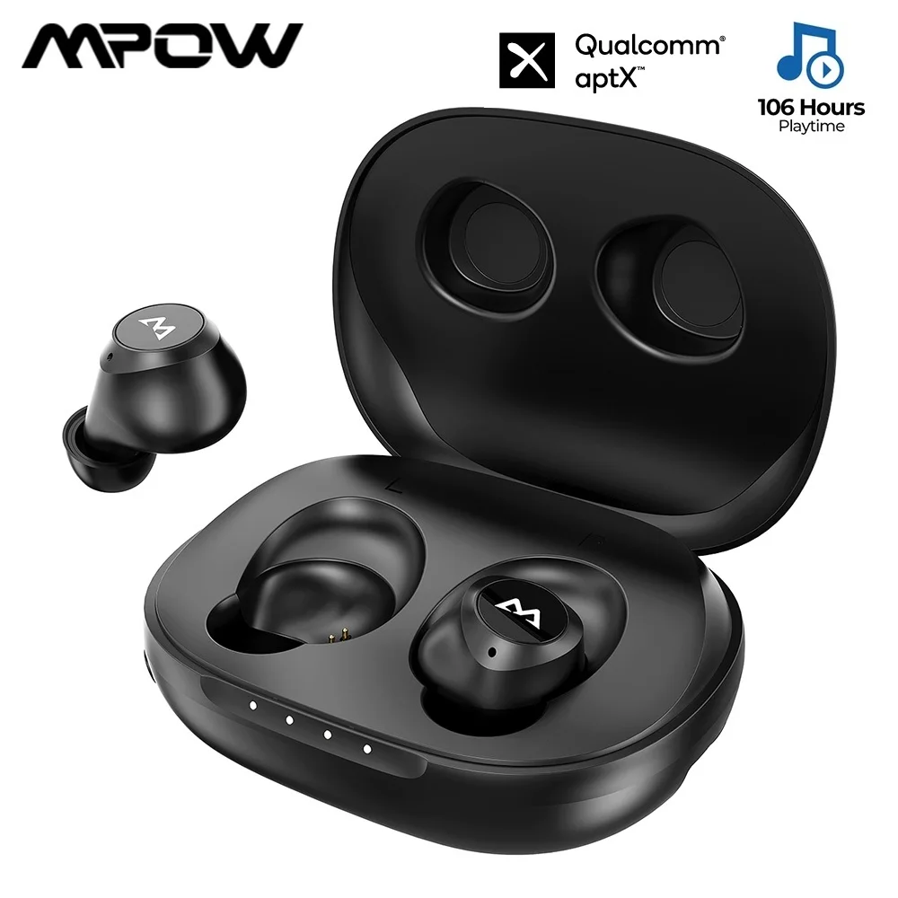 Наушники Mpow M20 Bluetooth 5 0 IPX7 водонепроницаемые беспроводные наушники вкладыши с aptX