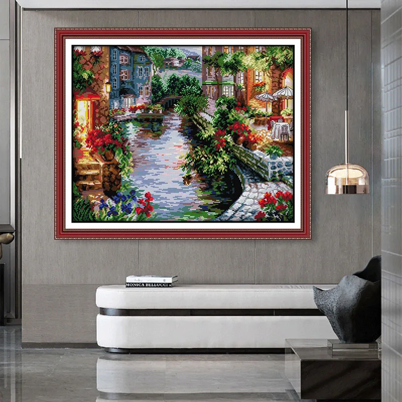 61x56 см 11CT 3 нити печать наборы для вышивки крестом DIY декоративный Набор для вышивки крестом без рамки