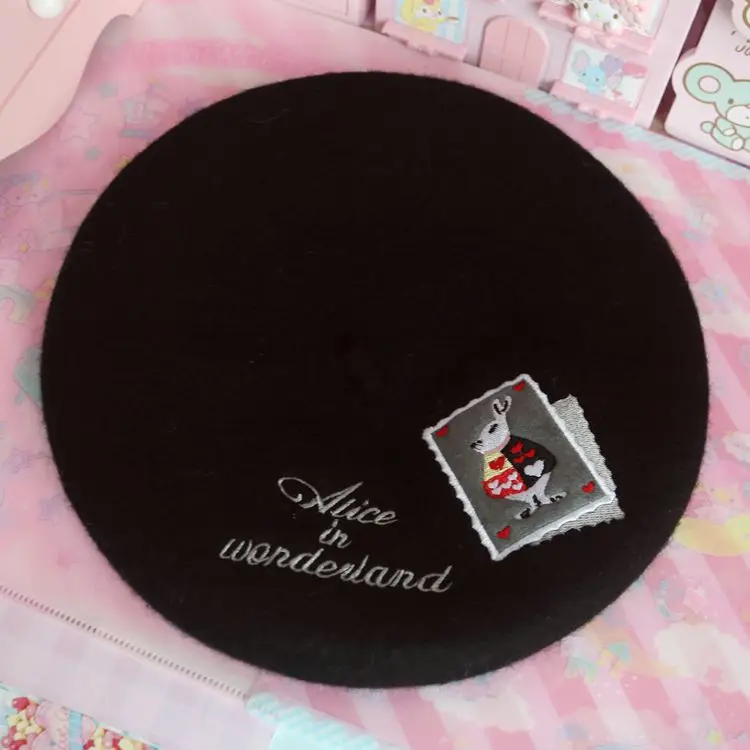 Милые мягкие японские игрушки Лолита клубника корейский берет шерстяные шляпы берет живописца шапка женское сладкое печенье