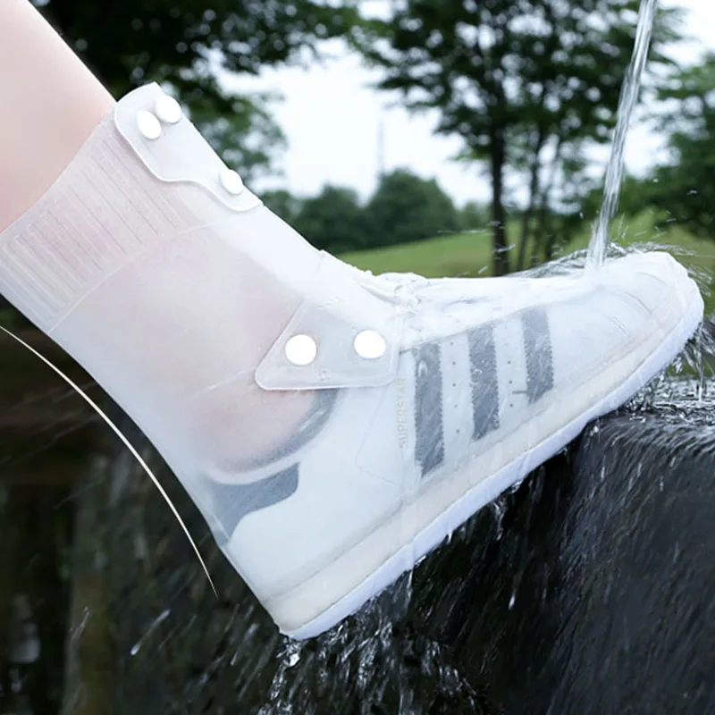 New Arrival Women Adn Men Shoes Cover for 2021 Summer Rain Boots Waterproof Non-slip Waer-resistant Thick Soled Shoes Cover