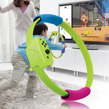 

Mini Children Ring For Nintend Switch NS Joy Ring Fit Adventure Game With Adjustable Leg Strap Sport Band