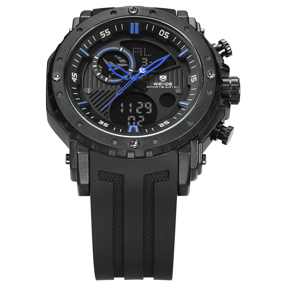 Цифровые мужские часы WEIDE брендовые Роскошные спортивные Водонепроницаемые
