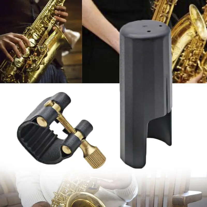 Sax мундштук клип и крышка лигатуры Для альт саксофона E плоский инструмент