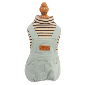

Dog Pet Winter Clothes Apparel Striped Cotton Dog Cat Jumpsuit Dog Pet Winter&Autumn Coat Classic Pet Puppy Cat Apparel 5 sizes