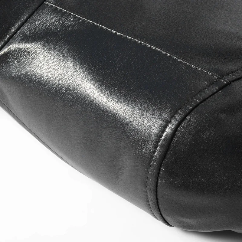 

2020 Spring Autumn Genuine Leather Jacket Men 100%Sheepskin Coat Men's Slim Leather Jackets Cuero Genuino 2772 YY304