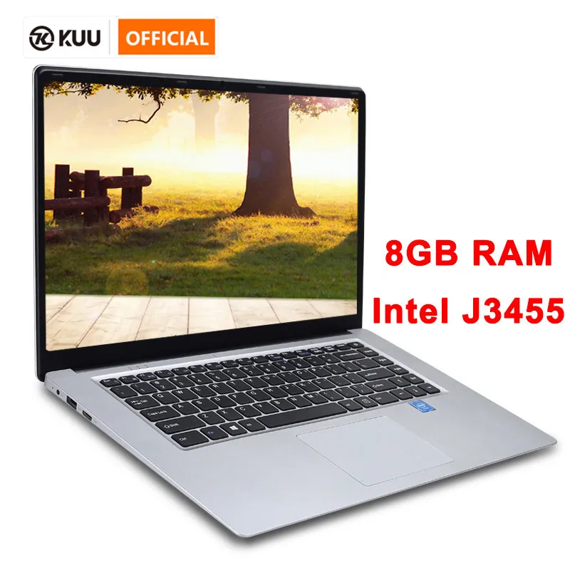15 6 дюймовый ноутбук 8G Оперативная память 512G 256G Intel j3455 4 ядра для студенческого