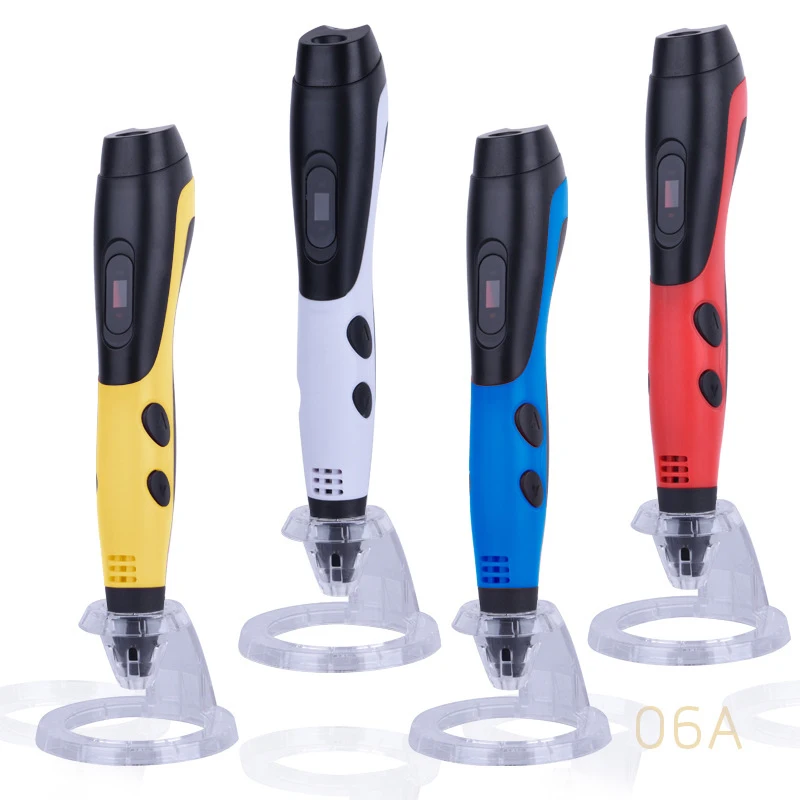 New DIY 3D Pen Set With 12 Colors PLA Filament 3D Printing Pens For Kids Birthday Gift Drawing pen with LCD Display