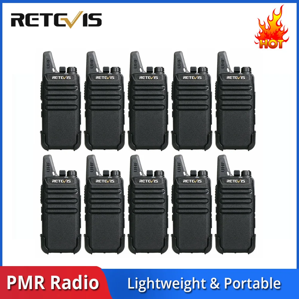 10pcs Cheap Wholesale Walkie Talkie Retevis RT22 2W UHF Band VOX Scan CTCSS DCS Amateur Radio 1