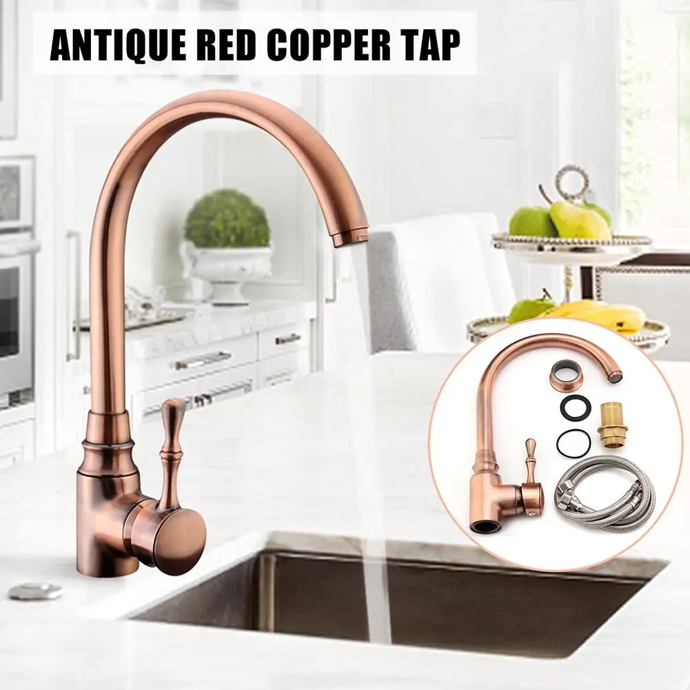 

1/2inch Modern Basin Copper Faucets Kitchen Sink Tap Hot Cold Water Mixer Monobloc Basin Bronze Copper Faucet