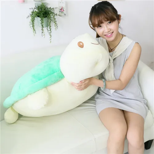 Fancytrader 39'' Big Turtle Plush Toy Giant Soft Anime Cartoon Tortoise Pillow Doll Gift for Kids Home Decoration 100cm 2 Sizes (10)