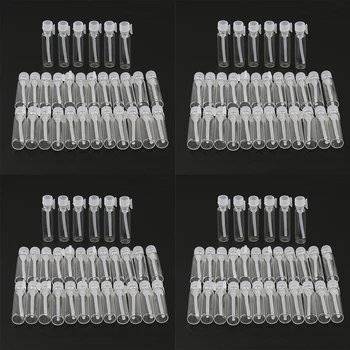 

120X, Refillable Trial Vials, Clear Glass Sample Bottles, Mini Tiny Empty Jars Cannings, Sample Storage Containers Vials Jars