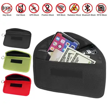 

Anti-theft RFID Signal Blocking Bag Signal Blocker Case Faraday Cage Wallet Case For Keyless Car Keys Radiation Protection Phone