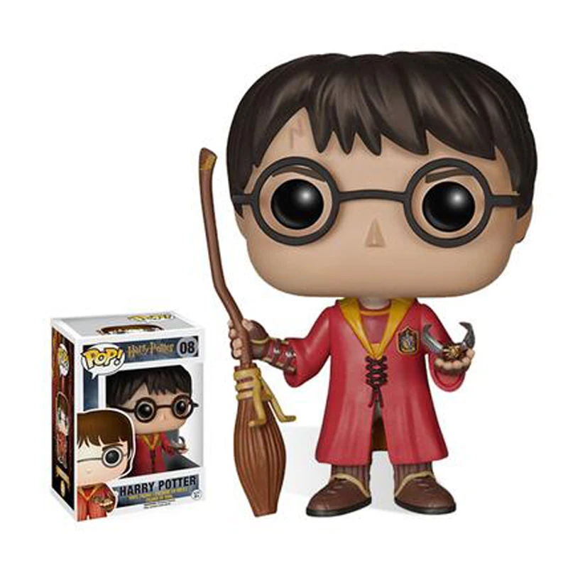 Funko Pop 08 Гарри Поттер фигурка Красного волшебника игрушки 10 см - Цвет: With Box