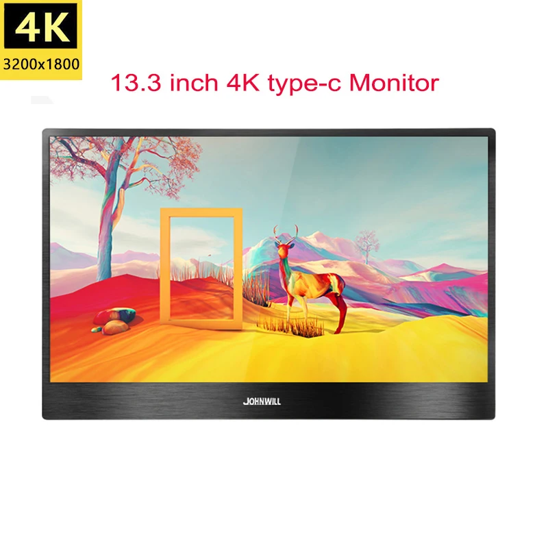 15,6 дюймов HD 4K lcd ips USB C портативный компьютерный монитор ПК 13," игровой монитор 3840X2160 для игровых консолей PS3 PS4 Macbook - Цвет: 13.3 4K Monitor