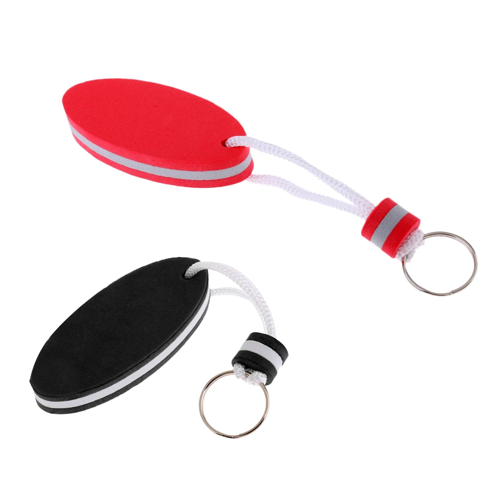 Set of 2pcs Floating EVA Boat Keychain Marine Keyring Float Buoy Boating Fob