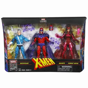

Marvel Legends 80TH Family Matters X-MEN Quicksilver Magneto Scarlet Witch 6" Comic Action Figure Original Collection Toys Doll