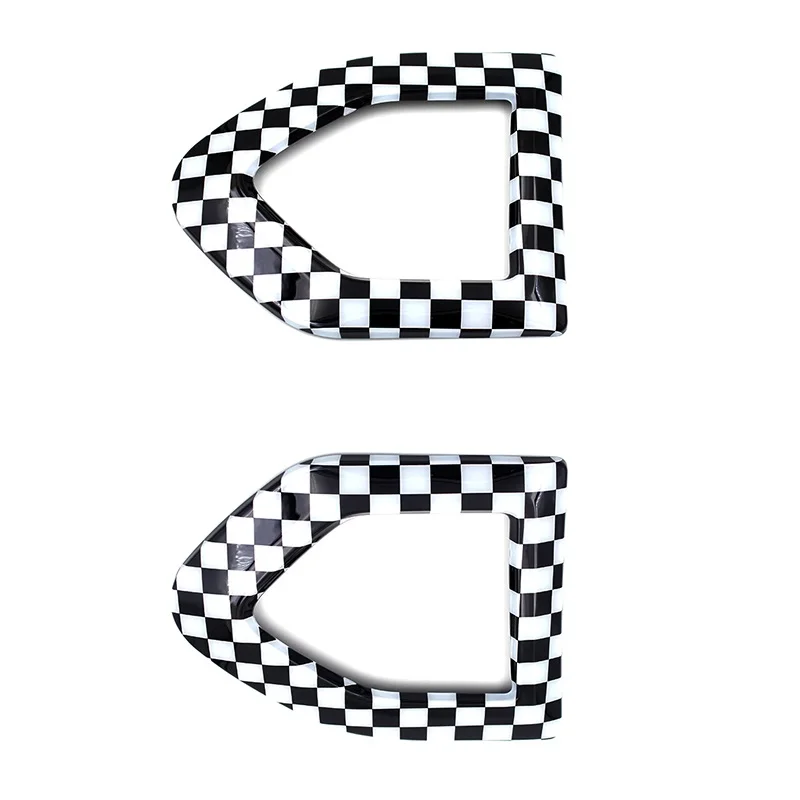 Checker 2 шт. Автомобильная боковая световая накладка боковая Лампа сигнала поворота декоративная наклейка для MINI COUNTRYMAN F60 внешние аксессуары для укладки - Название цвета: Checker