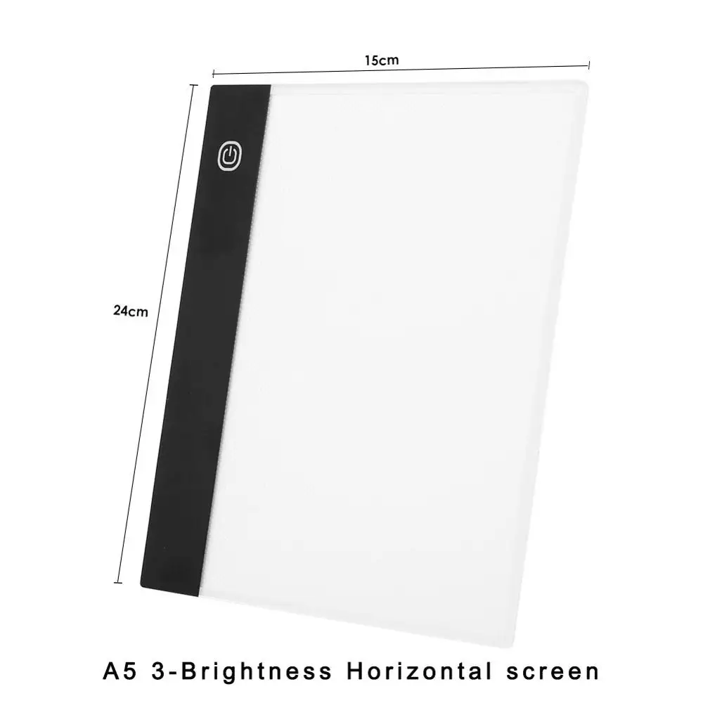 A5 3BHS Цифровой планшет A3 A4 A5 GraphicTablet для рисования знак дисплей Панель светящийся трафарет Графический художник тонкая доска для рисования свет - Цвет: A5 3BHS