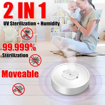 

2 IN 1 UV Sterilization + Humidify 99.999% Sterilization Smarts Move Humidifier USB rechargeble