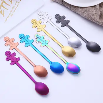 

Nice 4x Christmas Spoons Stainless Steel Spoon for Coffee Tea Spoons Dessert Spoons Teaspoon Tableware Dinnerware Kitchen Tools