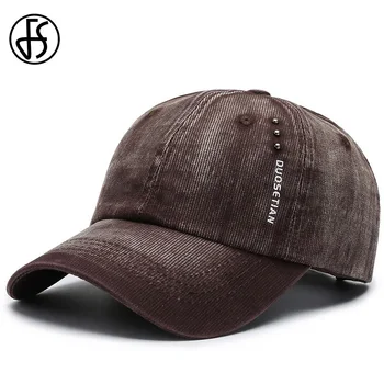 

FS Brown Green Corduroy Denim Baseball Caps For Men Women Summer Outdoor Sport Snapback Caps Plain Bone Trucker Hat Gorra Hombre