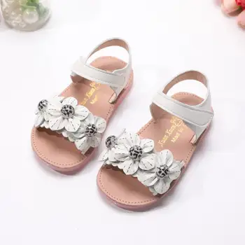 

Girls Sandals Summer Soft Leather Kids Shoes Flower Princess Sandals for Girls Baby Toddler Shoes sandalia infantil