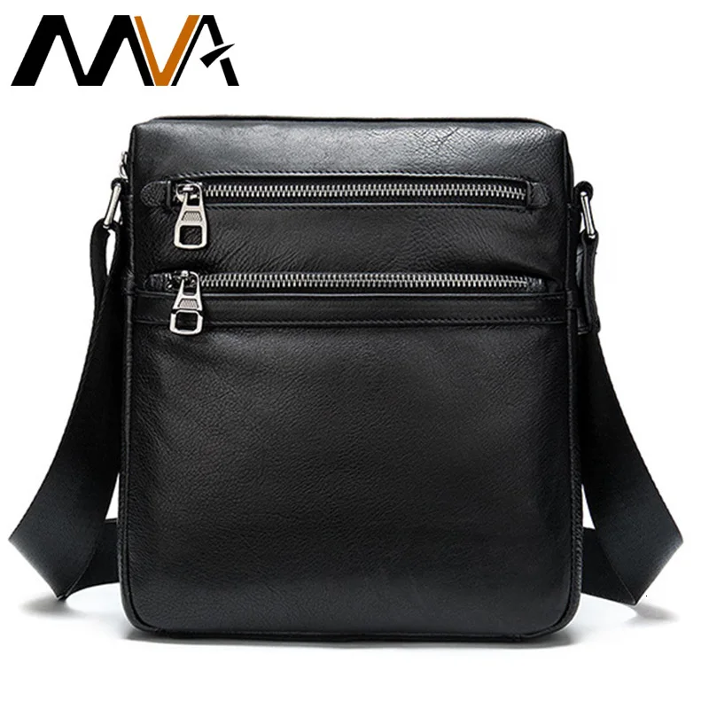 

MVA Genuine Leather Men's Shoulder Bag For Men Leather Bags Male Crossbody Bags Small Flap Messenger Bags Mens Leather Handbags