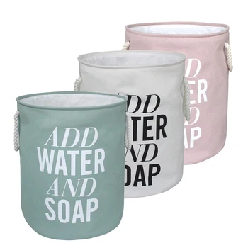 

Large Capacity Folding Laundry Basket Round Storage Bag Large Hamper Collapsible Clothes Toy Holder Bucket Organizer