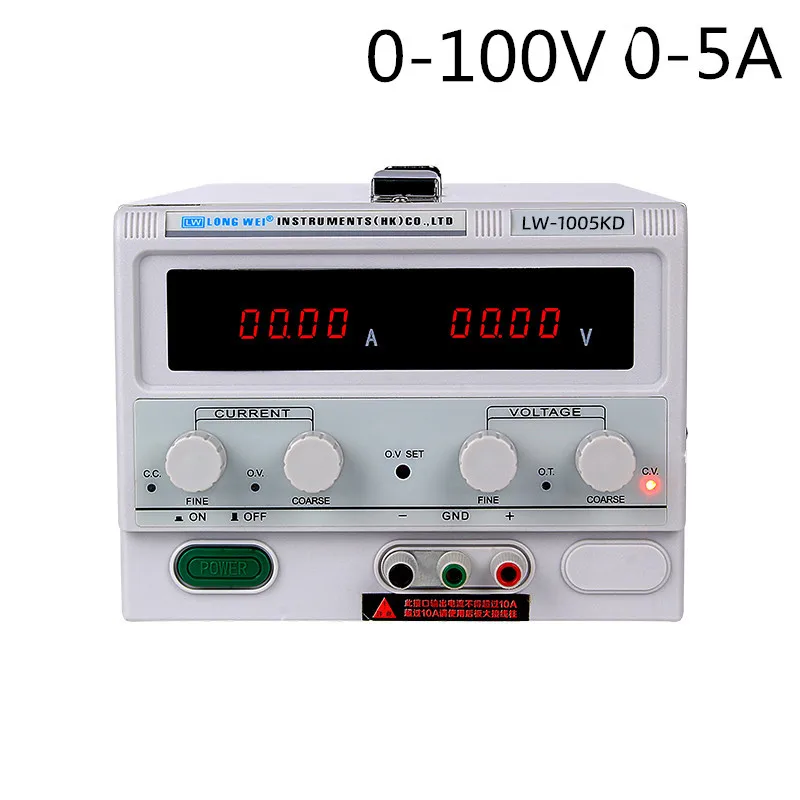 

100V 5A High Power DC Power Supply Laboratory Regulator Variable Desktop Switching Power Supply Adjustable Control Dual LED