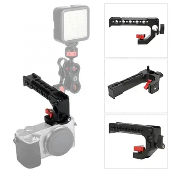

Aluminium Alloy Black Hot/Cold Shoe Handle Bracket Mount Sling Grip for DSLR Mirrorless Camera