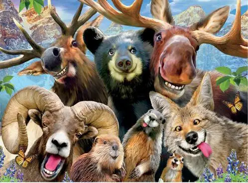 5d Diy full square Diamond Paintings Pterosaur tiger deer Wolf panda Pattern Picture Needlework Religious Mosaic decor stickers | Дом и сад