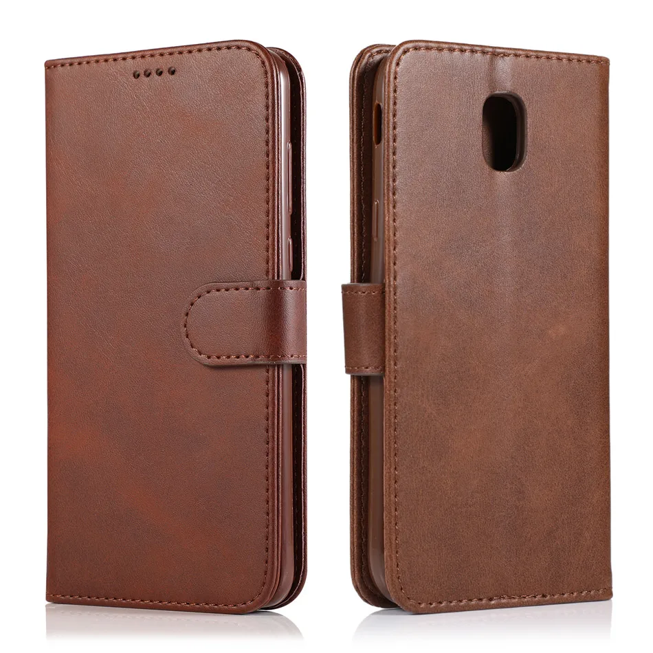 Brown Micgita бизнес кожаный чехол для samsung Galaxy J5 J7 J3 Флип Бумажник чехол для samsung J7 J730 фоторамка - Цвет: Brown