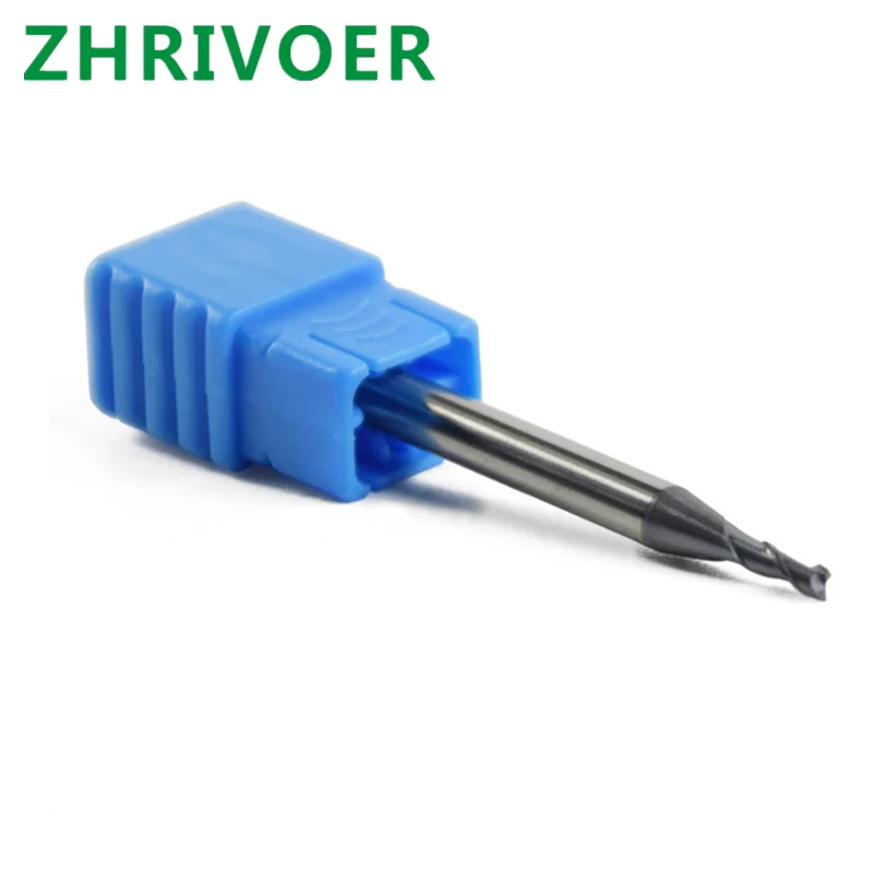 

2-edge flat end milling cutter 45 degree carbide two edge keyway tungsten steel milling cutter with straight shank coating