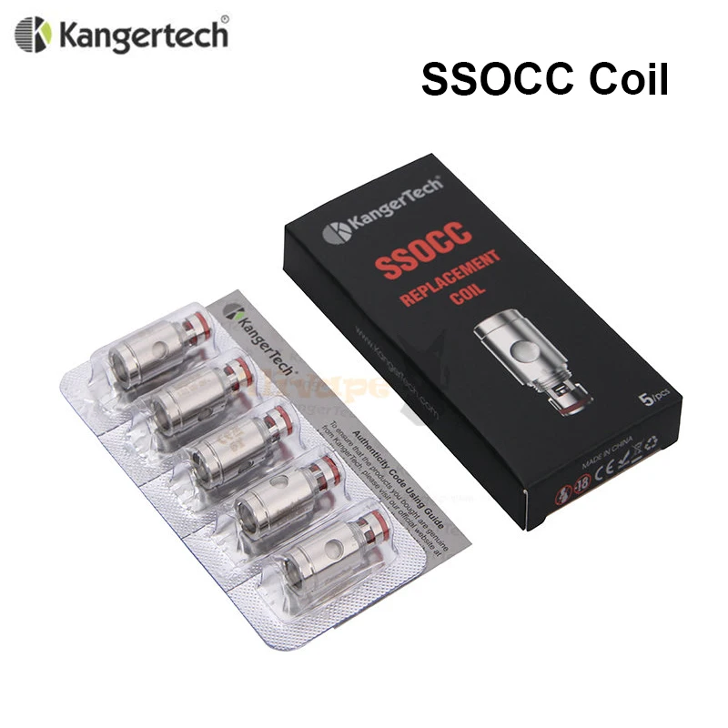 5 шт./лот катушка Kanger subtank SSOCC 0 15 Ом/0 2 Ом/1 Ом вертикальная подходит для Subox Mini c