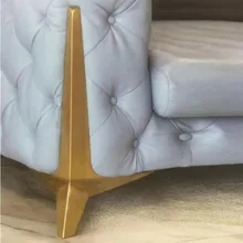 45 см мебельные ножки из золотистого металла сверхмощный опорный кронштейн для ног для стола, дивана, шкафа, стула, ног, Угловой протектор, детали мебели