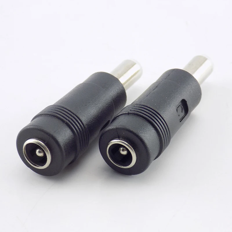 2pcs 5.5x2.1mm Female to 5.5x2.5mm Male DC Power Connector Adapter 5.5*2.1 female to male 5.5*2.5 Converter for Laptop