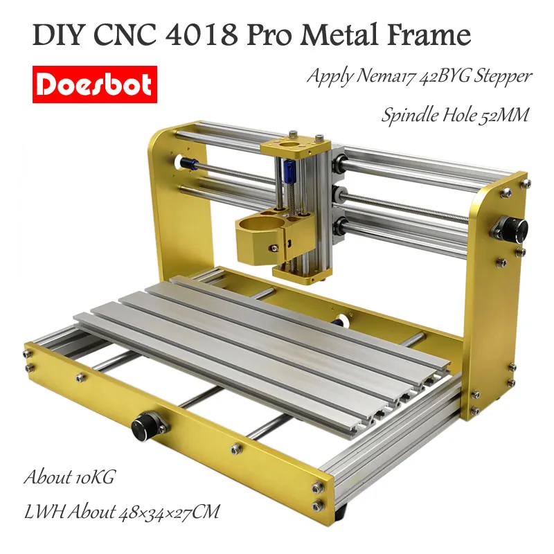 DIY CNC 4018 Pro металлическая рама 3018 апгрейд комплект применение Nema17 42BYG шаговый