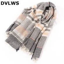 Новинка года, зимние клетчатые шарфы, женские, в клетку, контрастные, splicashmere, клетчатые шарфы, Женский кашемировый шарф, шарф и шали с кисточкой