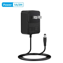 3 метра DC 12V адаптер AC 110-240V DC 12V 1A EU штекер AC/DC адаптер питания зарядное устройство адаптер питания для камеры видеонаблюдения 2,1 мм* 5,5 мм
