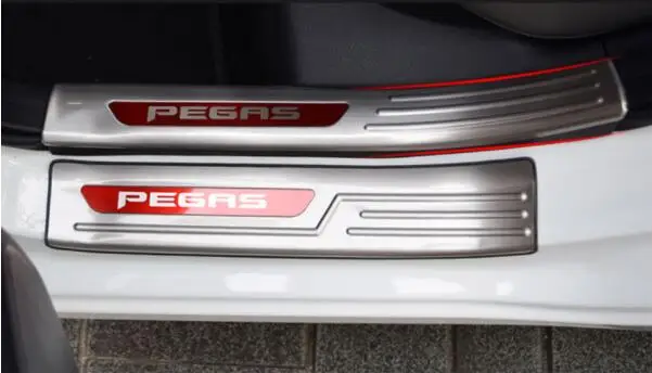 Добро пожаловать педаль подходит только для Kia Pegrs переоборудование, нержавеющая сталь Добро пожаловать педаль специальное украшение