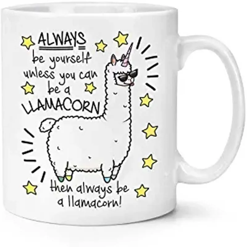 Always Be Yourself Llamacorn кружка-смешной Единорог Llama Magical-11 унций кофейная кружка