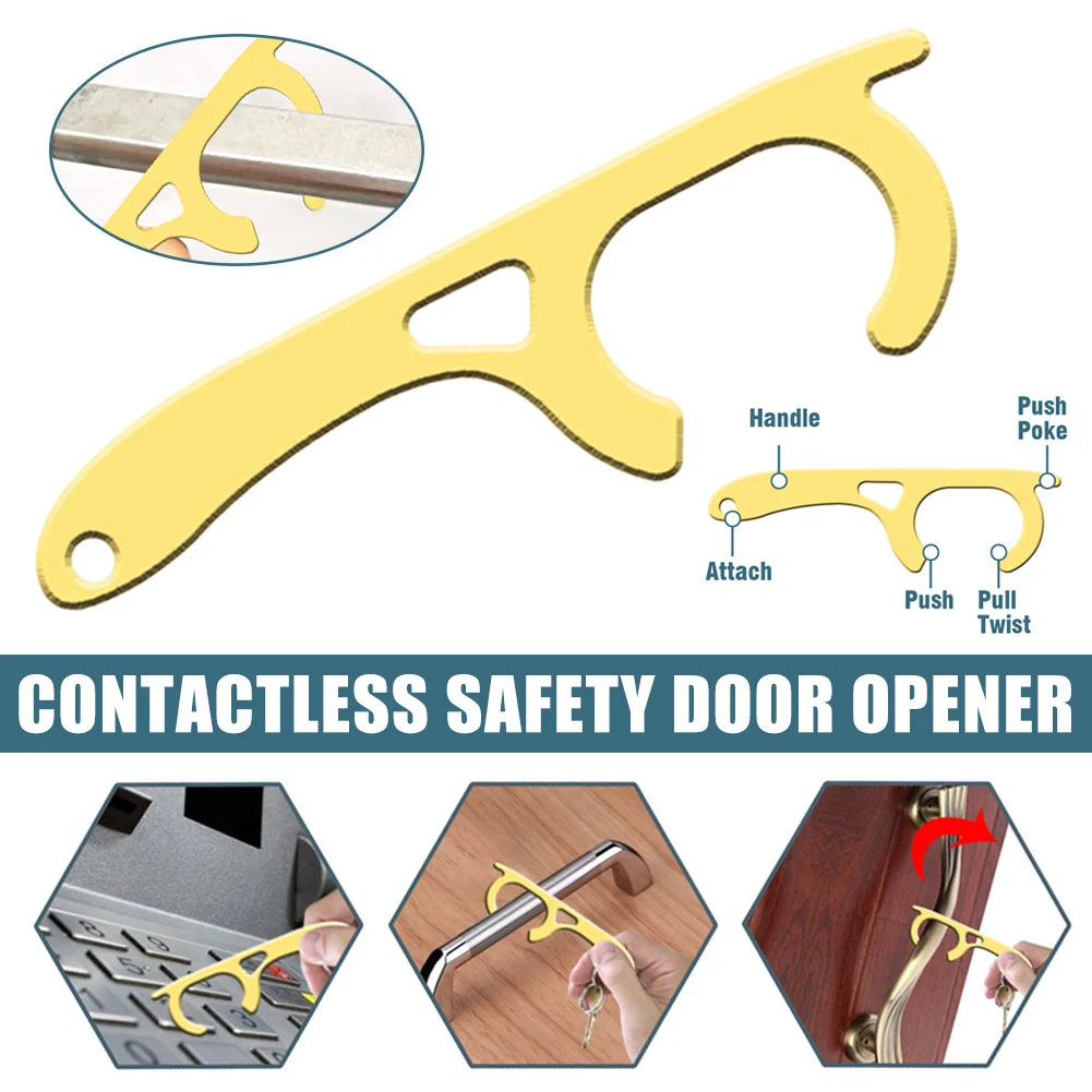 

Non-Contact Door Opener Button Pusher Personal Reusable Safe Multitool Press Elevator TSH Shop