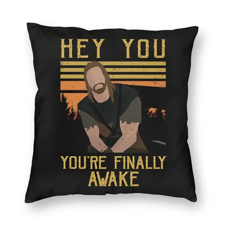 Funny Skyrim Gaming Quotes You You're Finally Awake Cushion Cover3d