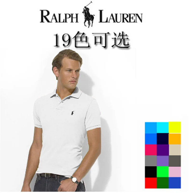 Новый оригинальный бренд RALPH LAUREN Polo рубашка для мужчин топы летнее стильное