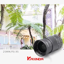 Объектив камеры Kaxinda 25 мм f/0,95 стандартный ручной объектив с большой апертурой для sony Nex Mount беззеркальная камера