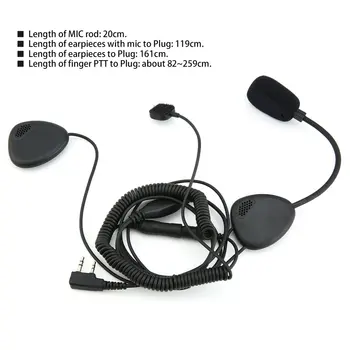 

Upgrade Finger PTT Motorcycle Helmet Headset MIC for KENWOOD TYT BAOFENG UV-5R RETEVIS H777 PUXING Walkie Talkie C2242A
