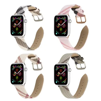

50pcs Leather strap For Apple Watch 5 band 44mm iwatch Series 4 3 2 smart Accessories 42mm loop 38mm bracelet Replacement 40mm