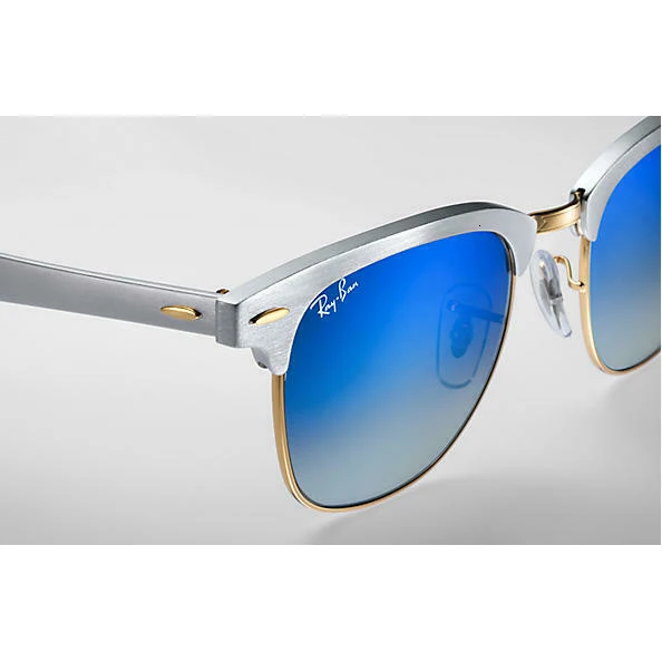 Gafas de sol Ray-Ban RB3507 CLUBMASTER ALUMINIUM 137/7Q PLATA/AZUL DEGRADADO
