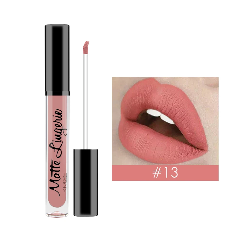 KIMUSE MatteLipstick Водонепроницаемый Жидкий блеск для губ оттенок пигмент